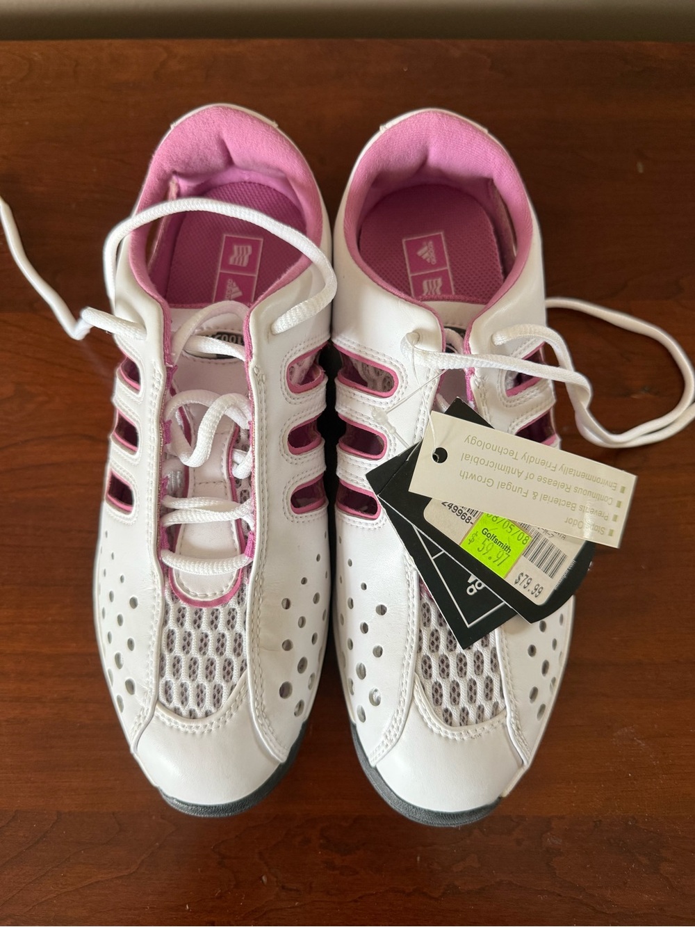 Adidas White and Pink Golf Shoes - NWT